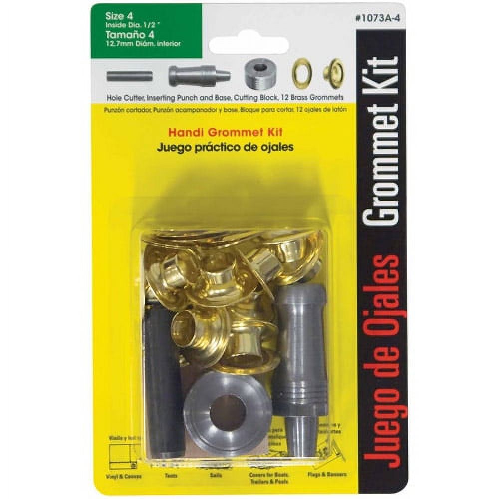 Lord and Hodge Inc. #4 Brass Handi-Grommet Kits 12 Count 
